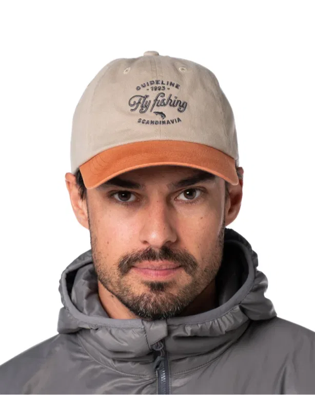 Guideline Fly Fishing Cap - Khaki/Pumpkin