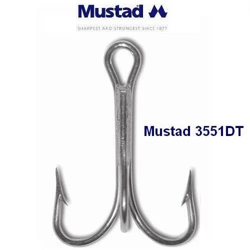 Mustad 3551- DT store treblekroker